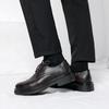 Herrenlederschuhe mit runder Spitze Minimalistischer und vielseitiger Stil Hochzeit Party Büro Outdoor Freizeit Business Herren Übergröße Schuhe