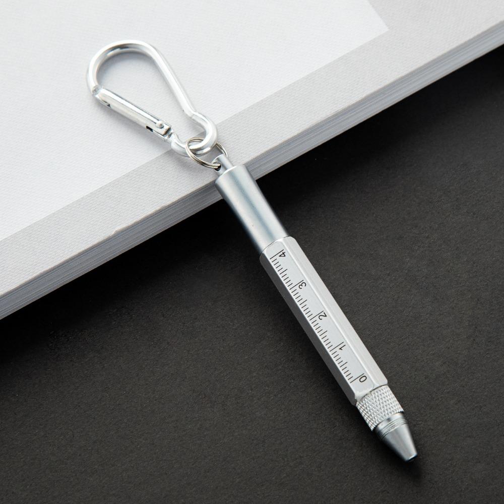 6-in-1 Ballpoint Pen Short Style Capacitive Pen Durable Outdoor Tool Pen  Outdoor Tool Pen