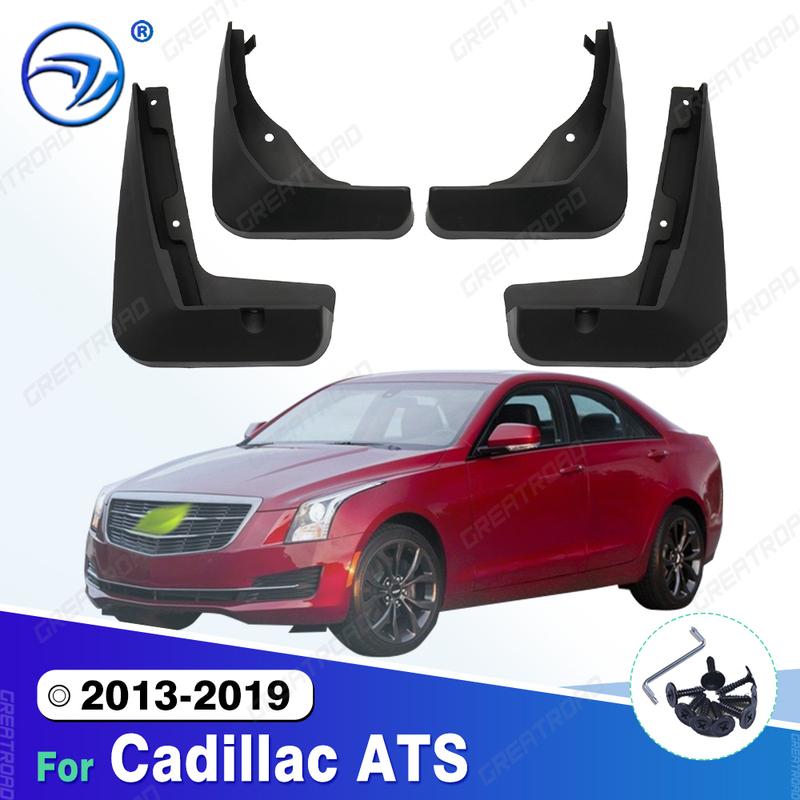 4Pcs Durable ABS Mud Flaps For 2013- 2014 2015 2016 2017 2018 Cadillac ATS Splash Guards Mudguards Fender car Accessories 2013-2019
