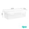 4 Pack Clear Plastic Storage Boxes With Secure Locking Lids Large Capacity For Art Supplies Organizing Home School