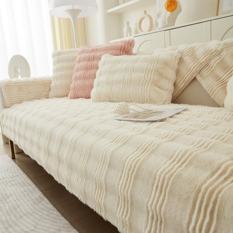 Plush Sofa Cushion High-Grade Non-Slip Thickened Sofa Blanket Simple Modern Sofa Slipcover Sets