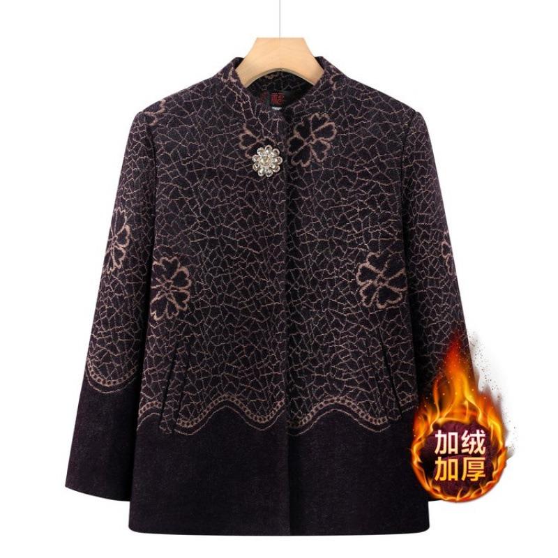 Grandma winter imitation mink velvet coat year old 0 old clothes autumn and winter new mother autumn and winter woolen coat