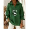JPNTKY Women's Fashion Casual Summer Spring POLO Neck 3/4 Sleeves Blouses & Shirts