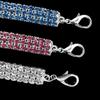 Bling Strass Hundehalsband Kristall Welpe Chihuahua Haustier Hundehalsbänder Leine Für Kleine Mittelgroße Hunde Mascotas Zubehör S M L Rosa