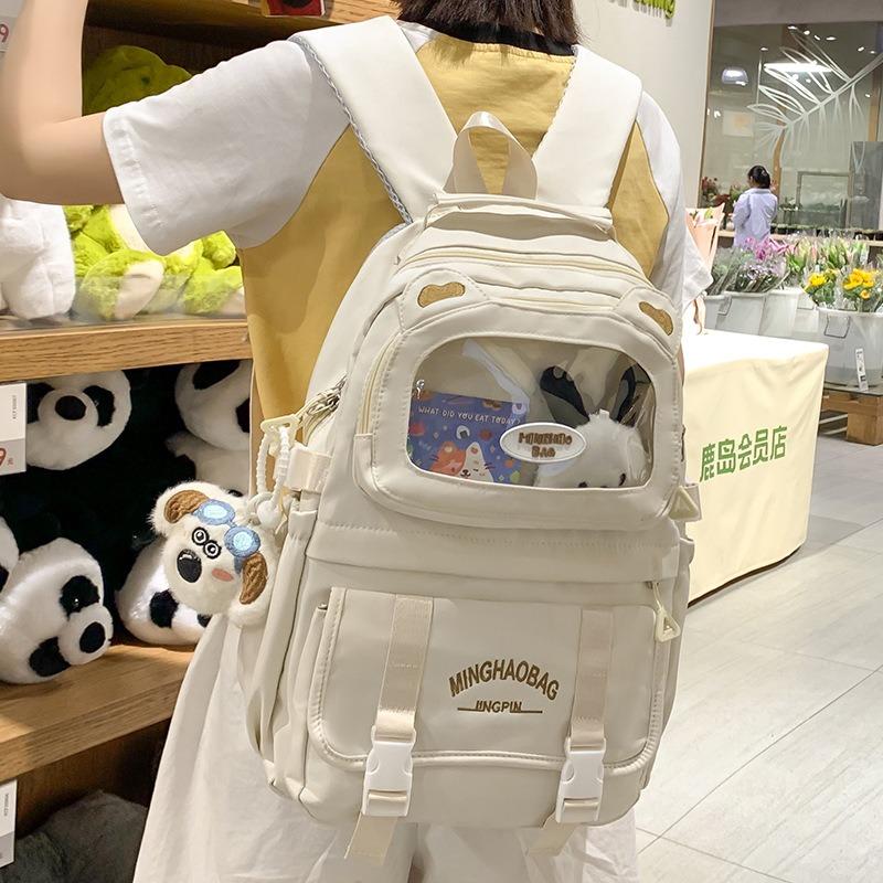Schoolbag Large Capacity Backpack New College Style College Student Female Casual Schoolbag Fashion Travel Junior High School Student