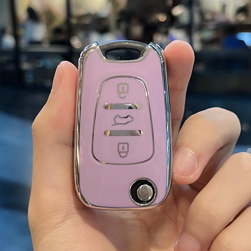 Fashion Soft Tpu Shell For Kia Rio K7 K5 Sportage Sorento For Hyundai Elantra Azera I20 I30 Veracruz Veloster Car Key Cover Case