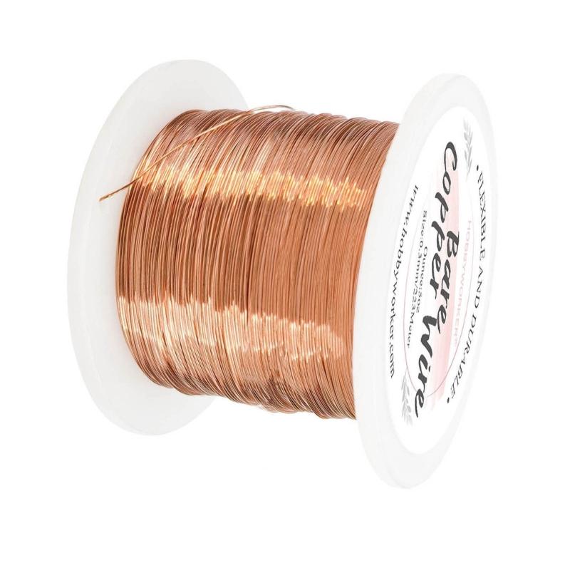 Versatile Copper Wire for Jewelry and Craft Projects Soft and Bendable 0.3mm Beading Cord for DIY Workshop Home Decor