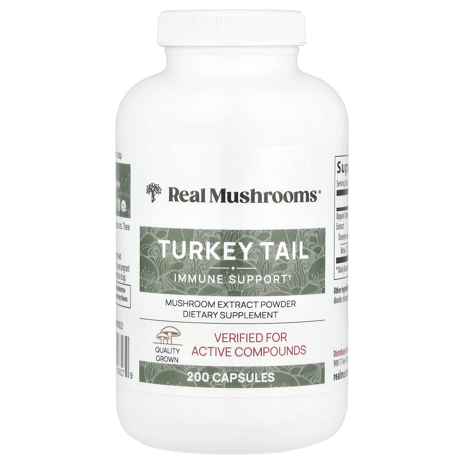 

Cloud Mushroom, Mushroom Extract Powder, 200 Capsules