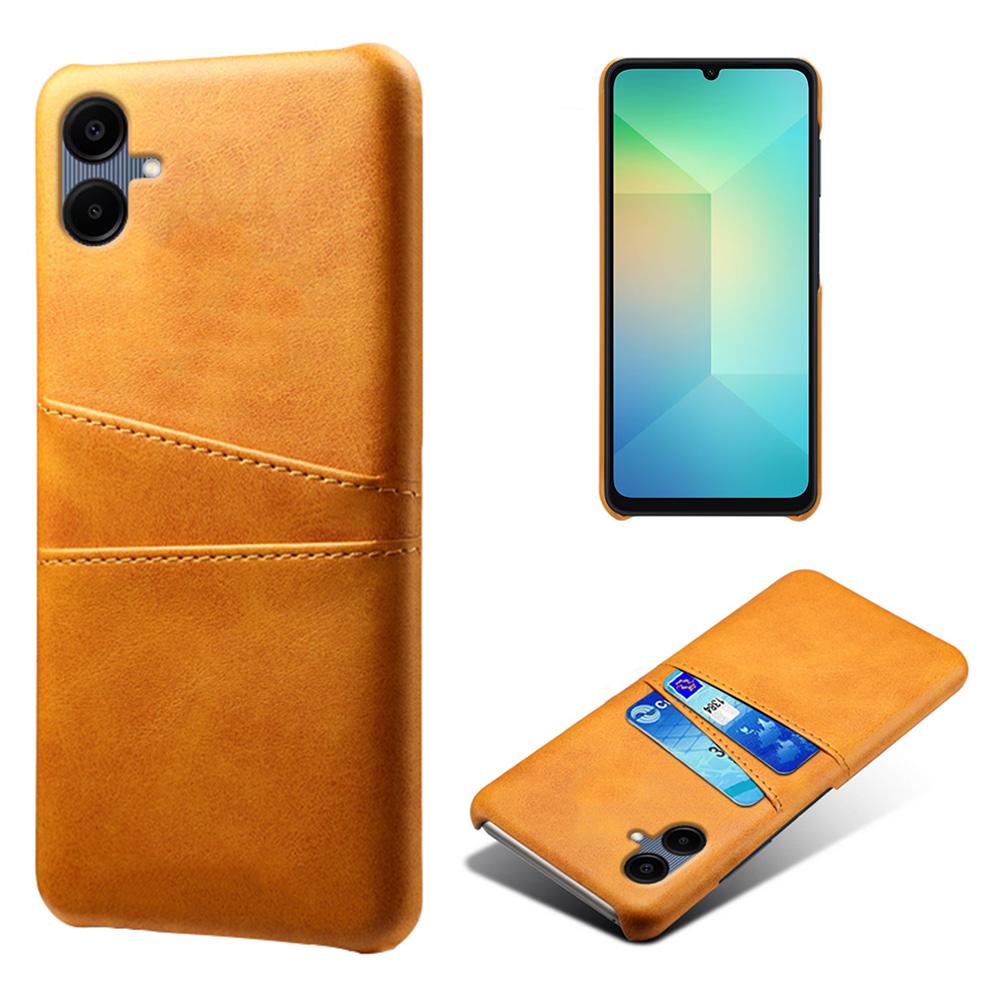 For Samsung Galaxy A06 4G Case Dual Card Slots PU Leather+Hard PC Phone Cover