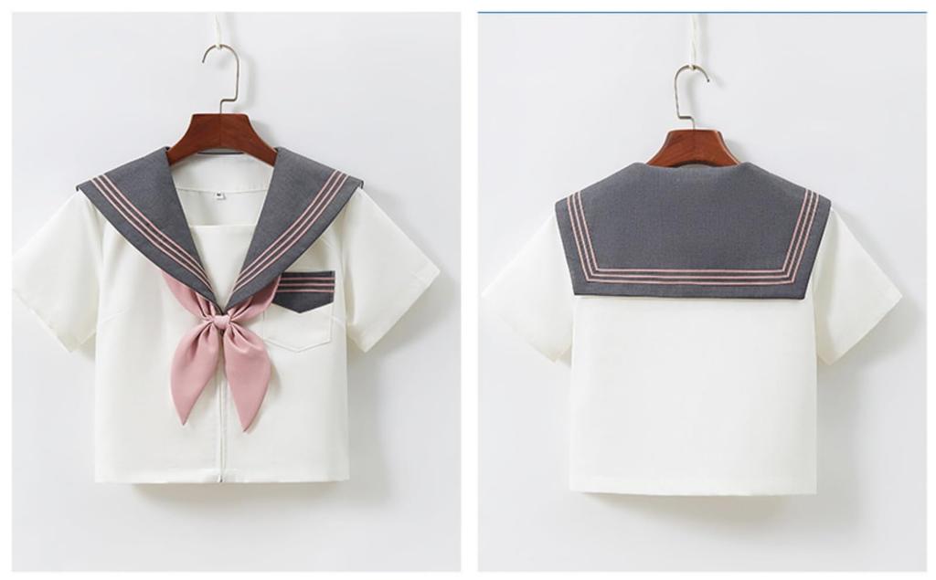 COSSA Mavi Beyazlı Orijinal Cosplay Kısa Lise Kız Ortaokul Lise Etek Büyük Beden Üniforma, Üniforma, Kollu, Üniforma, Okul, Okul,