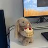 New For Jelly  31cm Shy Bonnie Rabbit Holding A Birthday Cake Plush Doll Accompanying Cats, Dogs And Pets Holiday Gift.
