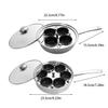 Egg Cooker Both Frying And Steaming Options Large Capacity Egg Poacher Pan Egg Steamer