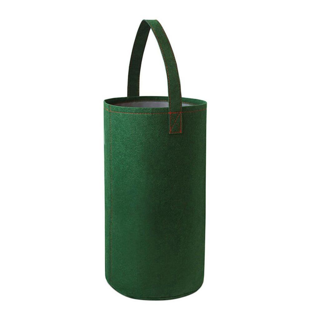 

Multi-Function Felt Hanging Tomato Grow Bag Upside Down Planter Strawberry Vegetable Flower Plant Grow Bags Garden Plant Pot зелёный