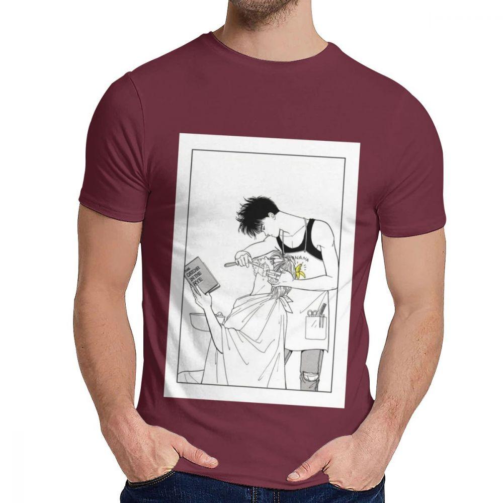 Harajuku Fish Anime Japanese Crime Ash Eiji Manga T Shirt For Man Crazy Organic Cotton
