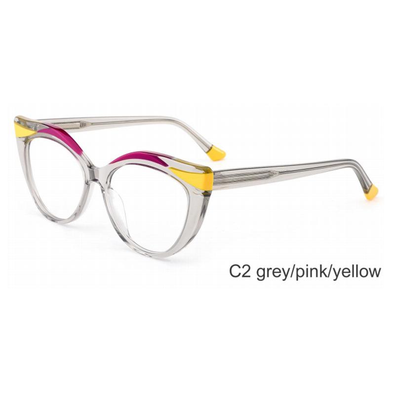 Cross-Mirror E-Commerce Plate Splicing Optical Glasses Frame Personalized Cat'S Eye Women'S Flat Mirror