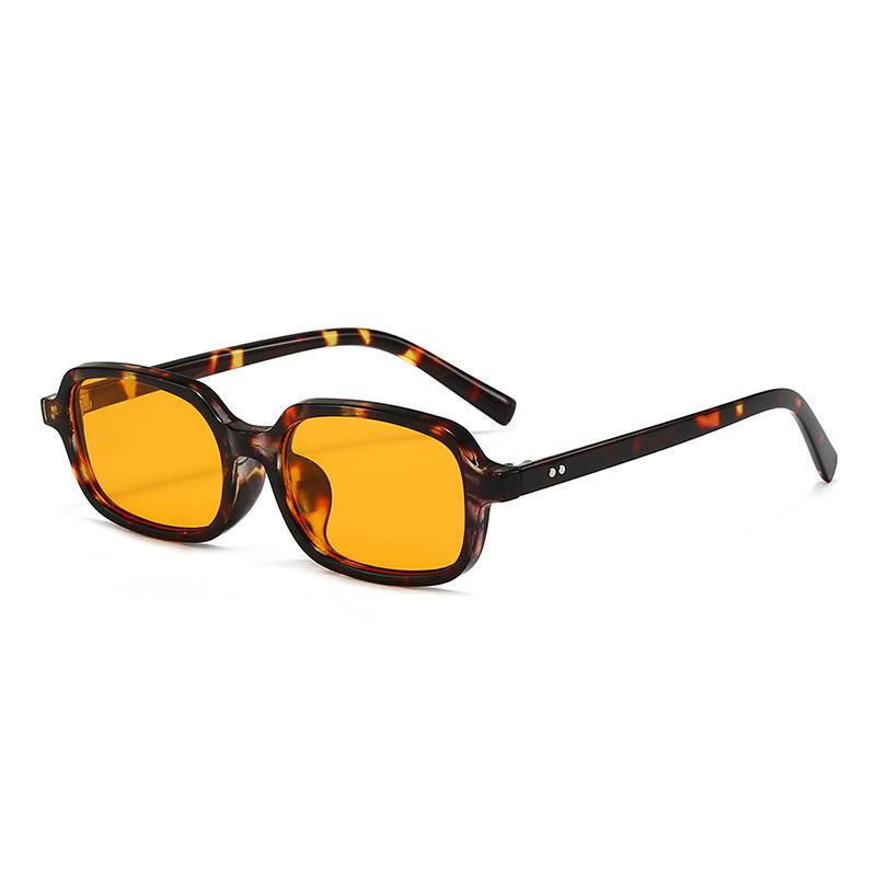 Narrow Square Frame Trendy Versatile Sunglasses Anti Blue Light Unisex Glasses