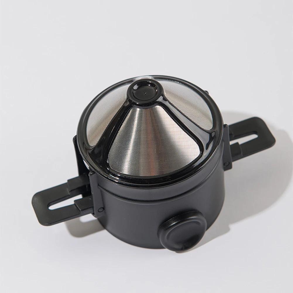 Coffee Filter Portable Stainless Steel Foldable Drip Coffee Tea Holder Easy Clean Reusable Paperless Pour Over Coffee Dripper