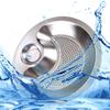 Dumpling Plate Stainless Steel Divided Platter Dinner Tray Sushi with Built in