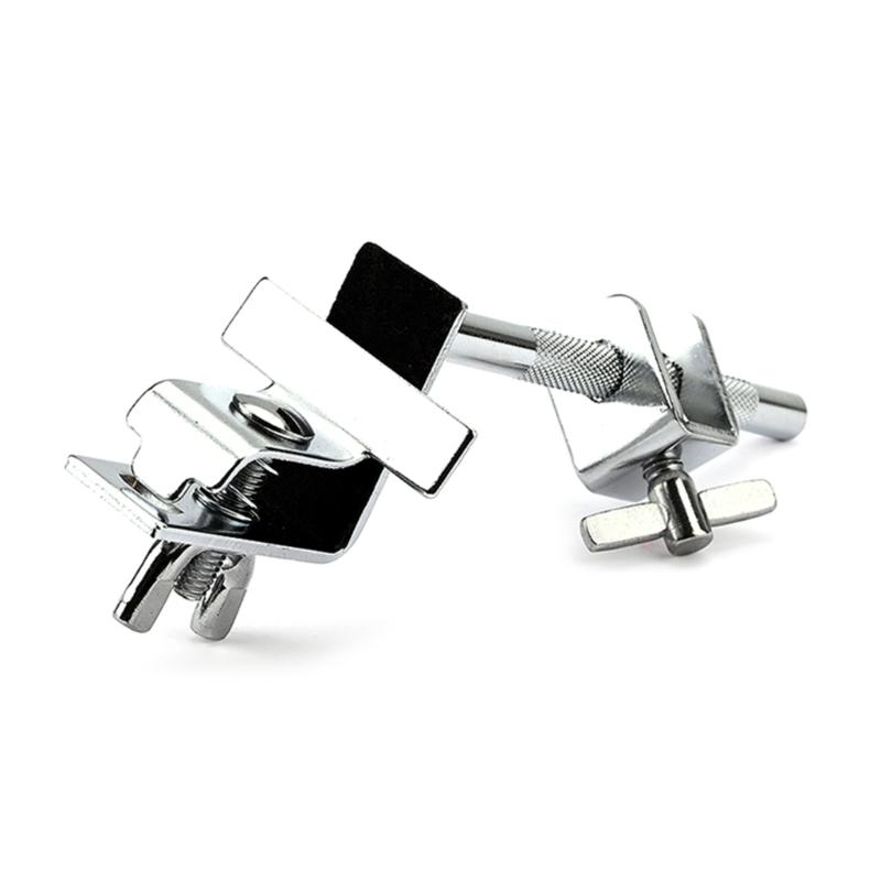 Drum Hoop Mounted Cowbell Holder Clip Metal Cowbell Clamp Percussion Drum Accessory Adjust a Cowbell Up or Down