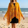Lightweight Sheer Lace Shawl for Women Elegant Open Front Wrap Scarf with Floral Pattern Suitable for Formal and Casual Occasions