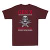 X Generation Before All You Sissie Were Born Skull Rock Hand Print On Back Shirt