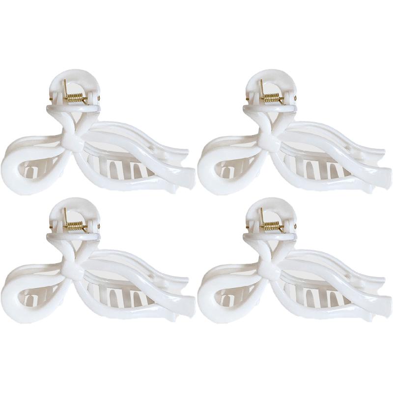 Solid Color Elastic Soft Silicone Hair Clip Fashionable and Elegant Shark Clip Hair Accessories