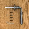 DEVON handle with STEEL rosette