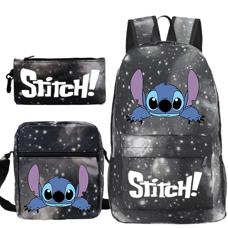 Children'S Backpack Cartoon Printed Schoolbag Shoulder Bag Pencil Case Set