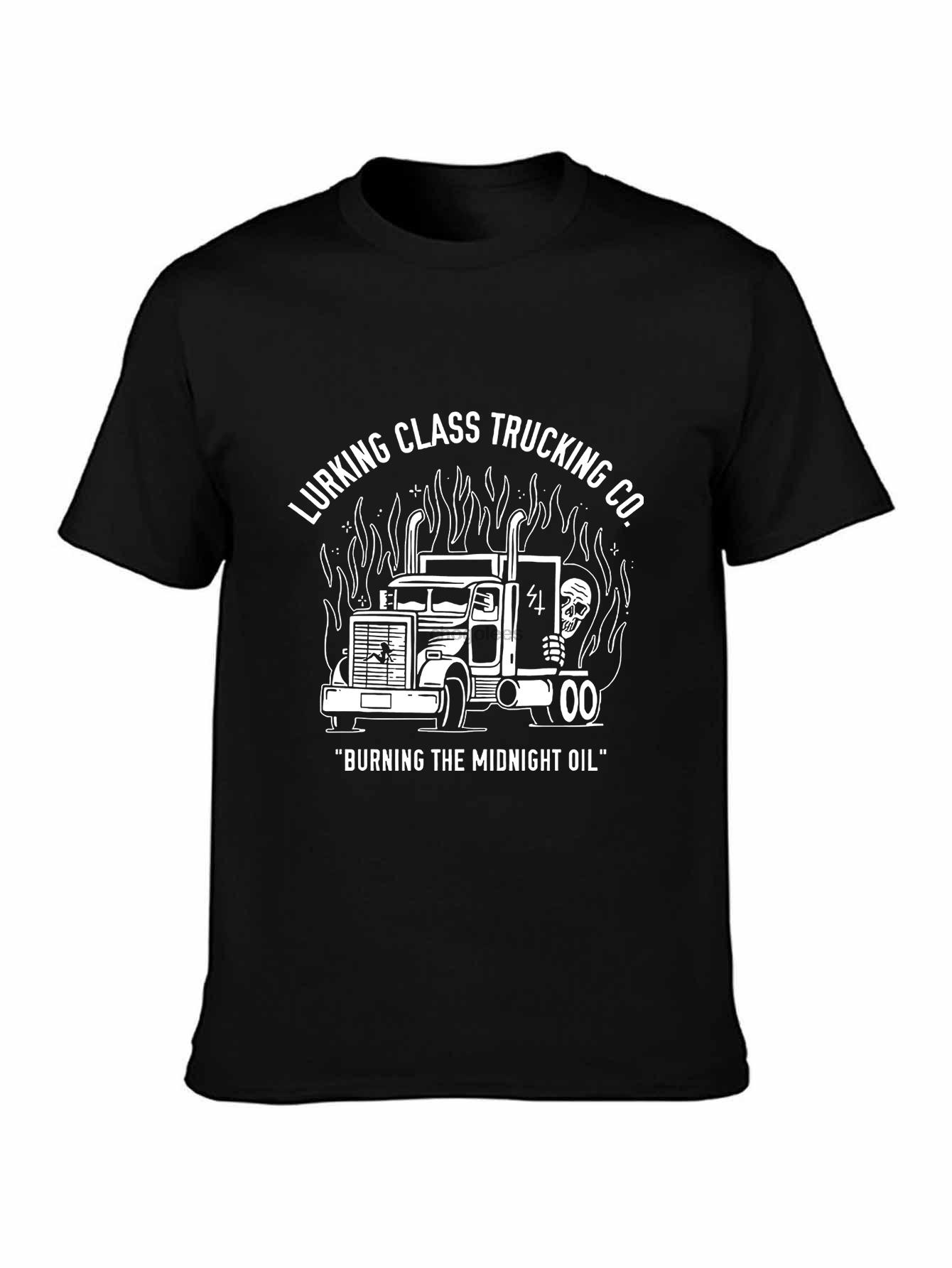 Lurking Class Trucking Burning Midnight Oil Graphic T-shirt L