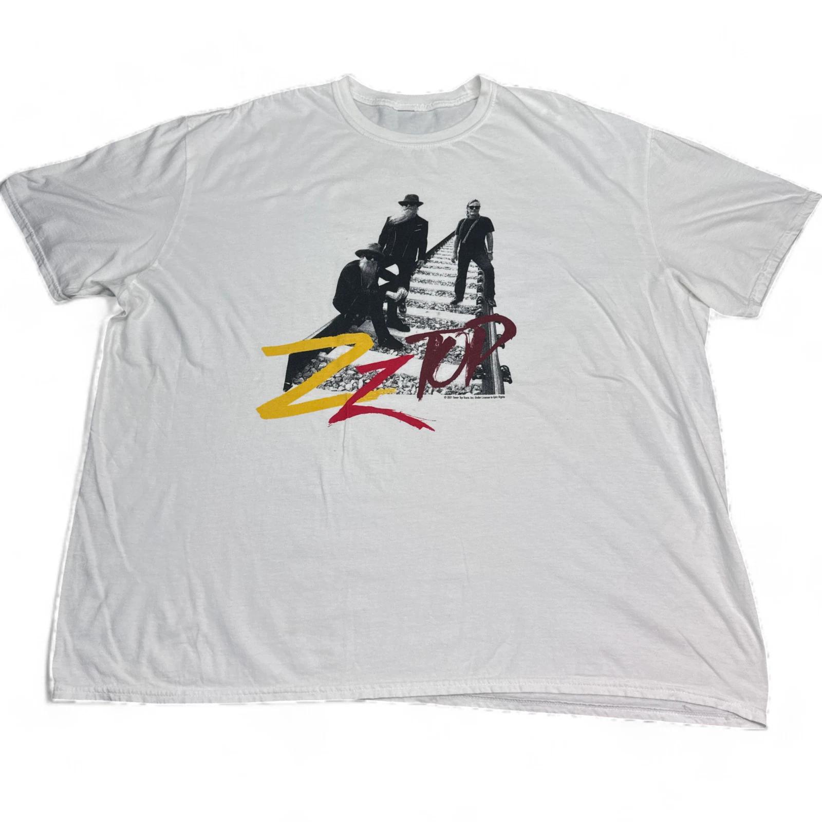 

ZZ Top T Shirt Adult Size 3XL XXXL White Vintage Style Retro Band Tee L