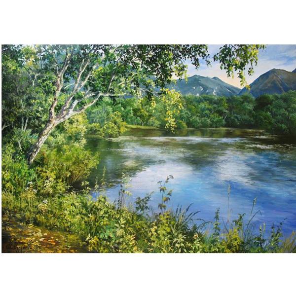 5D DIY Full Round Diamond Painting Landscape Set Embroidery Cross Stitch Mosaic Embroidery