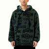 Men's Hoodies Ethnic Style Contrast Binding  Pocket Loose Pullover Fuzzy Hoodie