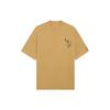 Li-Ning X Disney SS22 Co-Branded Casual Sports Cartoon Animal Alphabet Round Neck Short Sleeve T-Shirt Men Tops Khaki AHSS253-5
