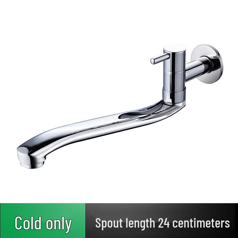 Hanton Single Cold Stainless Steel Kitchen Faucet with Extended Spout