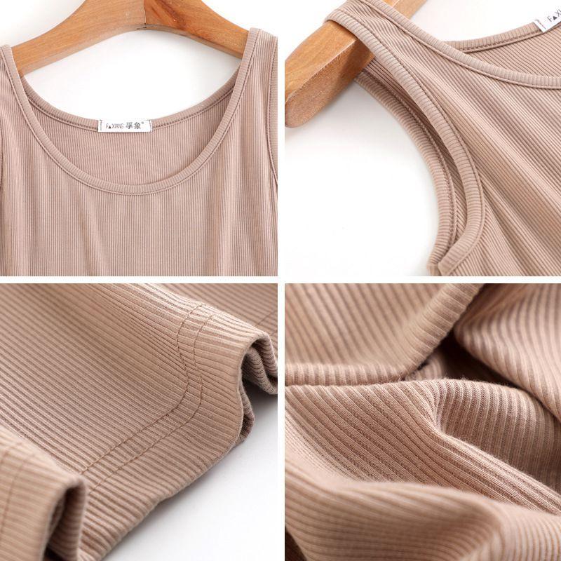 Comfortable Women Loose Midi Dress Long Tank Stretch Casual Sleeveless Design