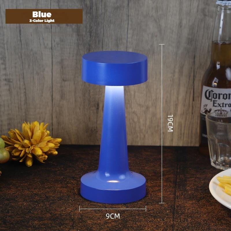 3-Color Light Retro Table Lamp Touch Decor for Bar Coffee Table Restaurant Decor Light Desk LED Rechargeable Night Lights
