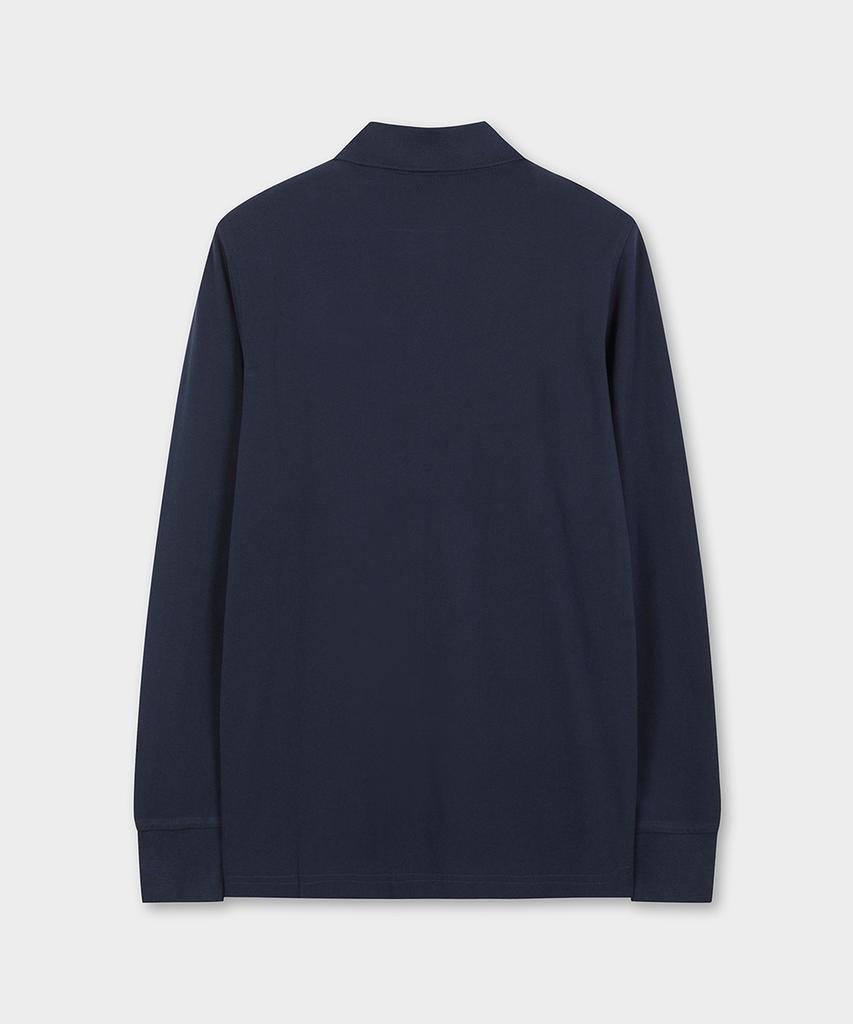 BROOKS BROTHERS Cotton Pique Polo Shirt (Navy) (Bbntmff302)
