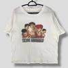 Maglietta vintage team shohoku slam dunk cartone animato sportivo giapponese da collezione abbigliamento casual moda maglietta da basket bianca XLarge