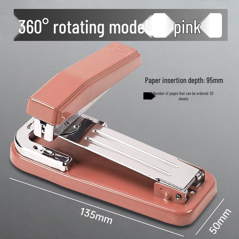 360° Drehbarer Hefter, Große Größe, Heftet 50 Seiten, Kraftsparend, Ideal für Büro- und Studentengebrauch