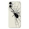 For iPhone 17 Case Spider Pattern Printing Straight Edge TPU Phone Back Cover