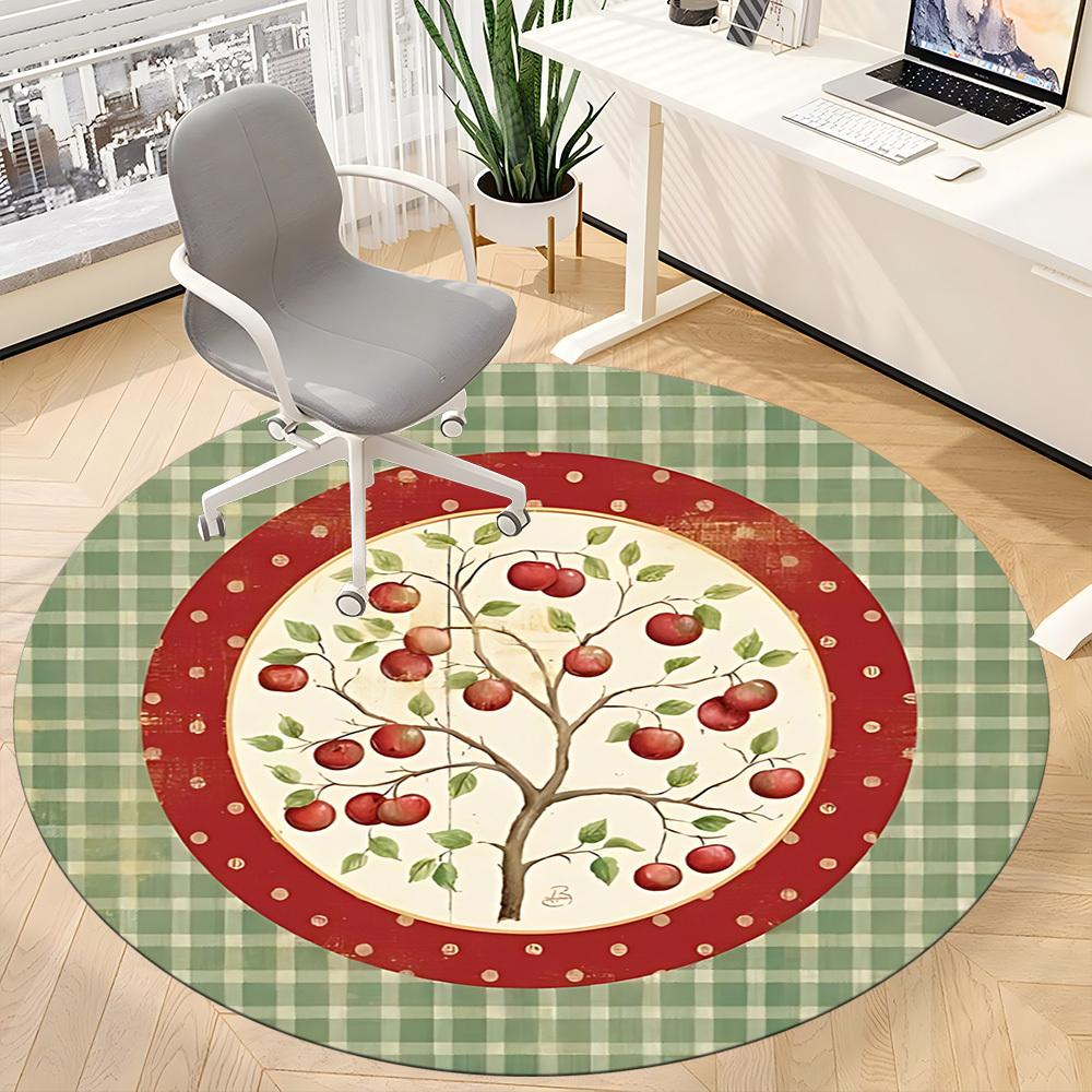 1pc Apple Orchard Chair Carpet for Office - Durable, Ideal for Chair Mats, Stylish & Functional Decorative Rug Yy260203081