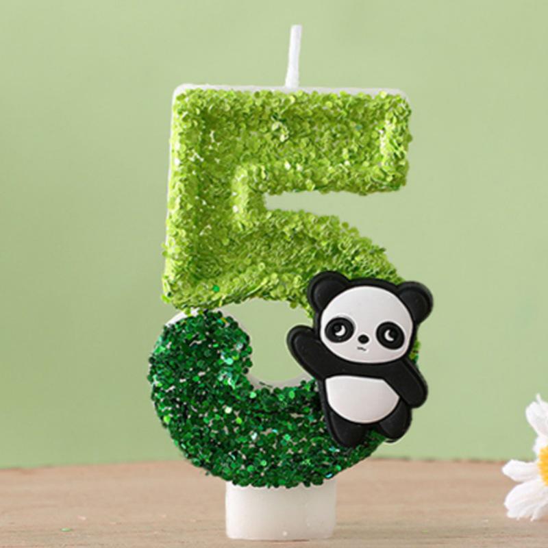 Cute Panda Digital Birthday Cake Party Candles - Hot Selling Item