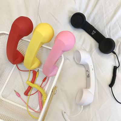 Mobile Phone Receiver Phone Handset with Retro 3.5MM Adjustable Volume And Microphone Mobile