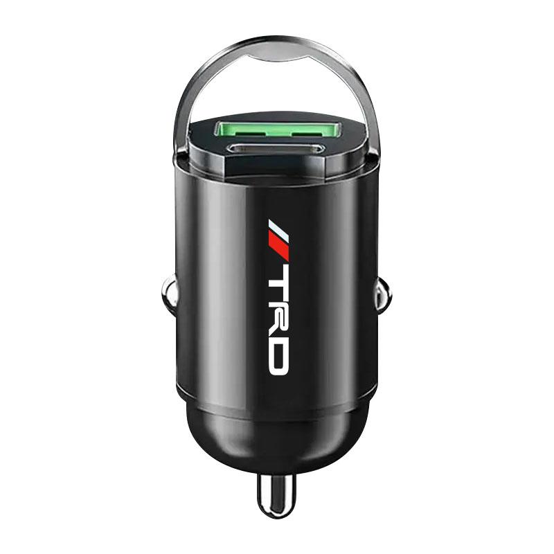 Micro Car Quick Charger Vehicle Cigarette Lighter Convert Plug Car Accessories For TRD Toyota C-hr Prado Rav4 Yaris Hilux Prius