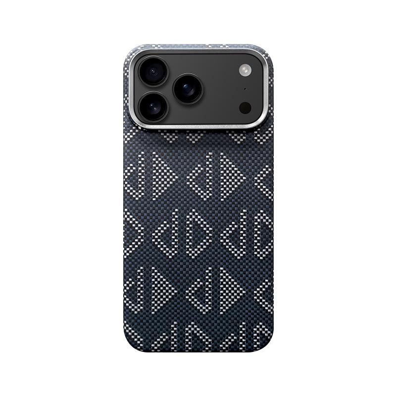Ultra Slim Real Aramid Kevlar Carbon Fiber Business Case For 17 Air Pro Max Magnetic Charging Shockproof Protective Cover