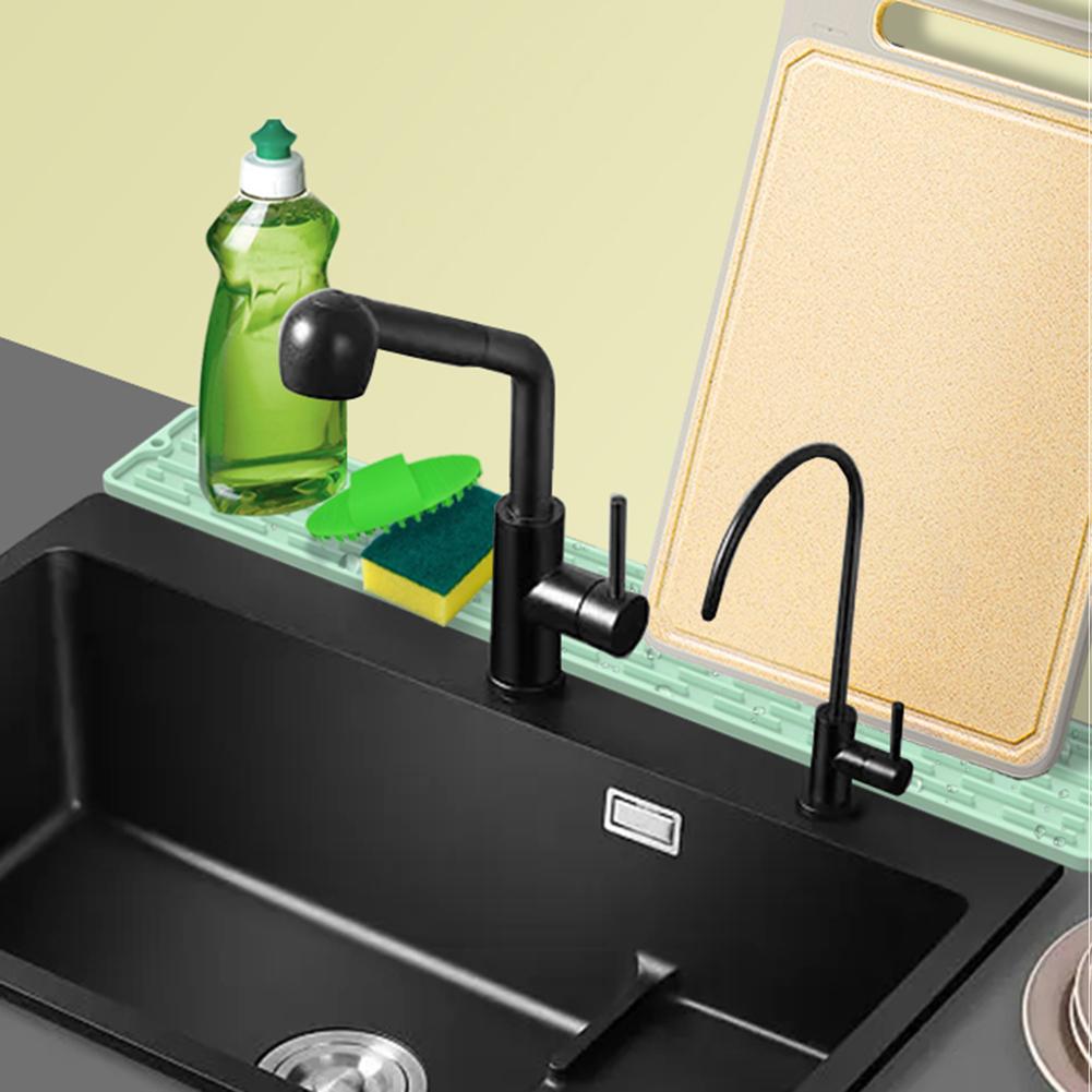 Drip Protection Pads Waterproof Cleaning Faucet Water Catcher Mat Heat-insulation Kitchen Gadgets for Home Bathroon Accessories