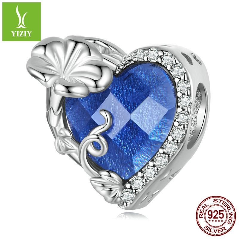 December Birthstone Bracelet Beads, Month Flower Language S925 Silver Love Bead Accessories