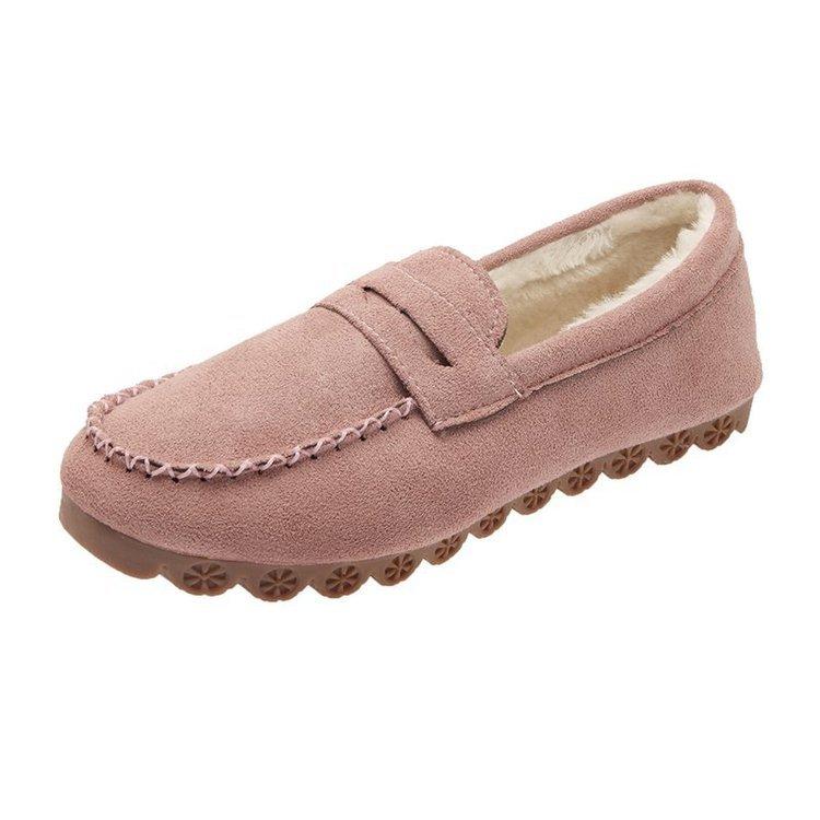 Fashion 2025 Winter Women's Shoes Comfortable Flat Loafers Short Casual Women's Anti-slip Bottom Warm Women's Oxford Shoes