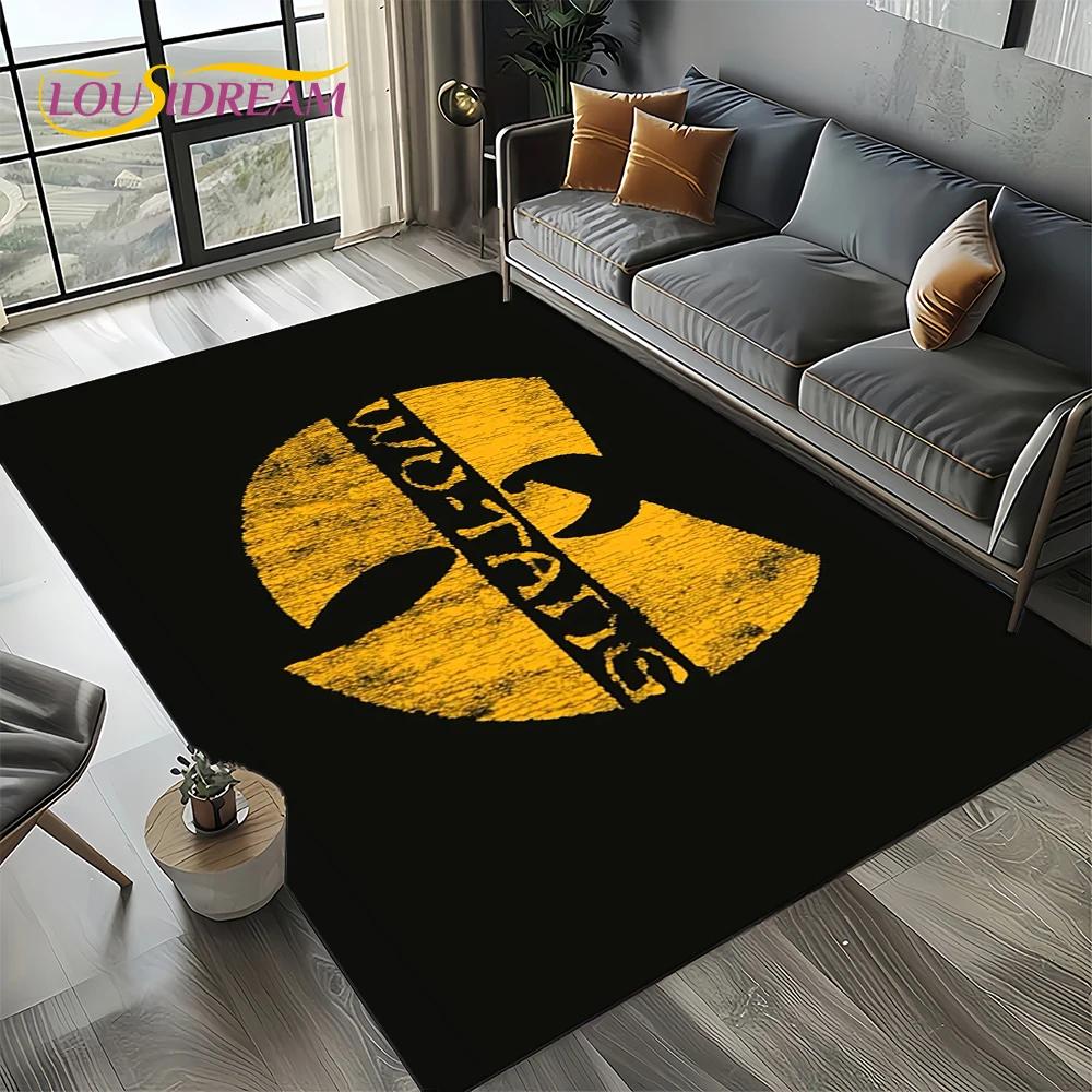 3D Wu T-TANG Clans Hip Hop Sign Rap Carpet Rug for Bedroom Living Room Home Sofa Decoration,Children Play Large Decor Floor Mat