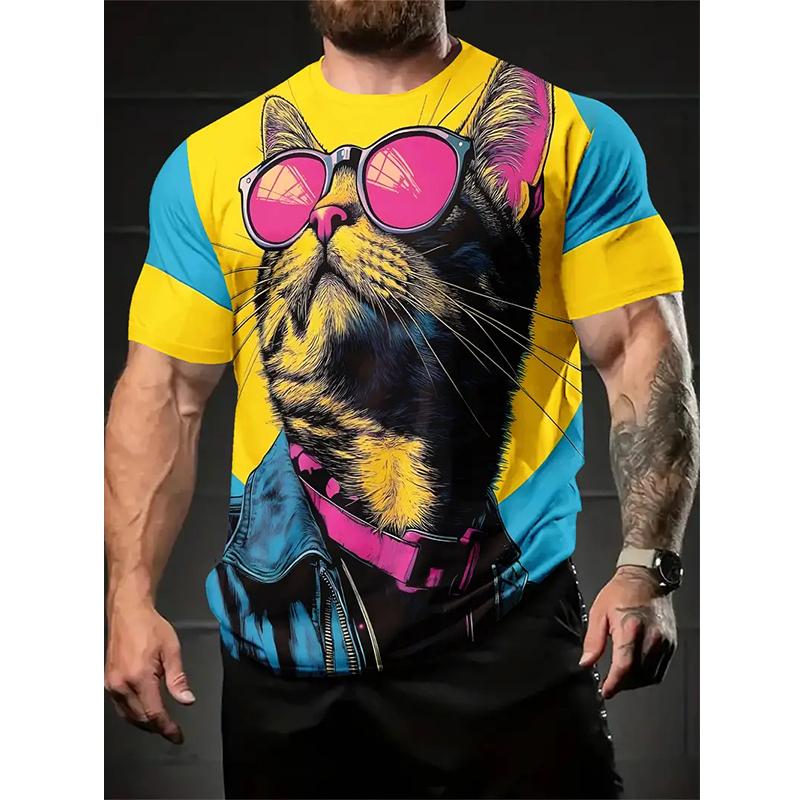 Funny Sloth 3D Print Harajuku Fashion Cool Crew Neck Clothing Apparel Daily Holiday Street Hip Hop Men's T-shirts